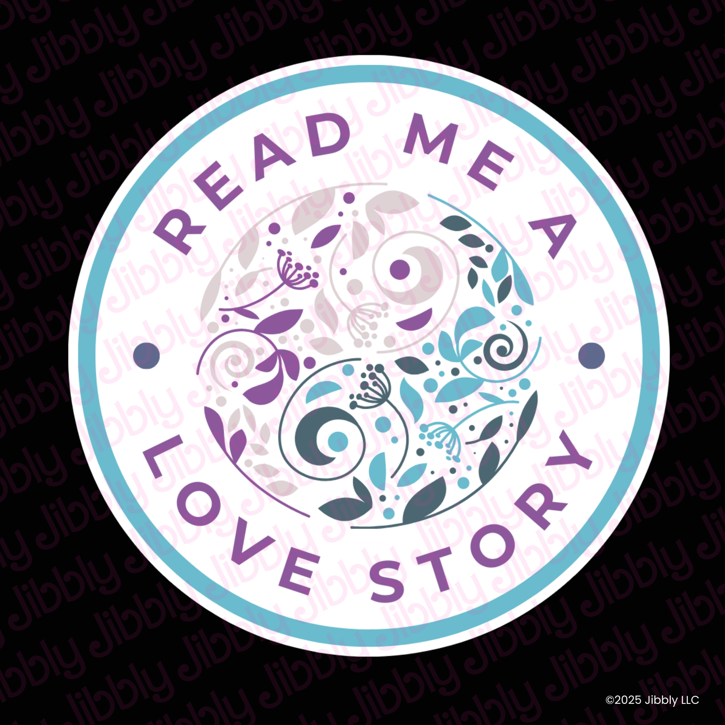 Read Me A Love Story Waterproof Vinyl Sticker