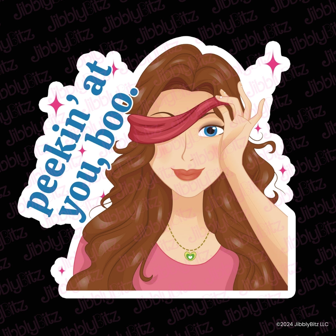 Bookish Gift - Romance Reader Bit Charm - Peekin' at You, Boo Charm