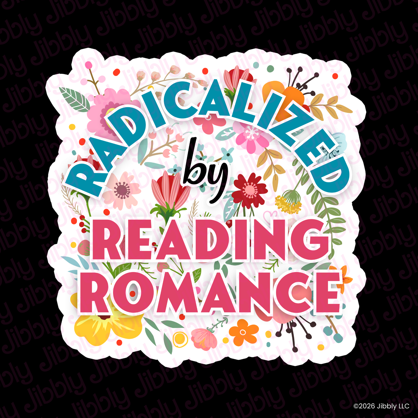Radicalized By Reading Romance Charm | Bookish Gift | Romance Reader Collectable