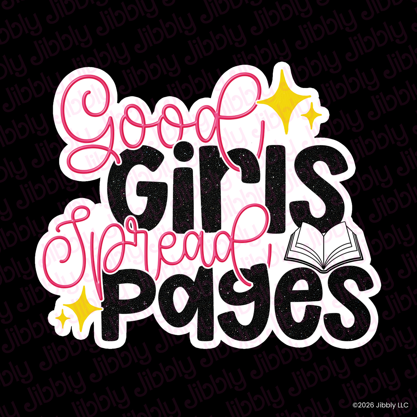 Good Girls Spread Pages Weatherproof Vinyl Sticker | Bookish Gift | Romance Reader Collectable