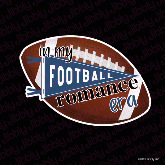 In My Football Romance Era Waterproof Vinyl Sticker