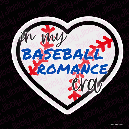 In My Baseball Romance Era Waterproof Vinyl Sticker