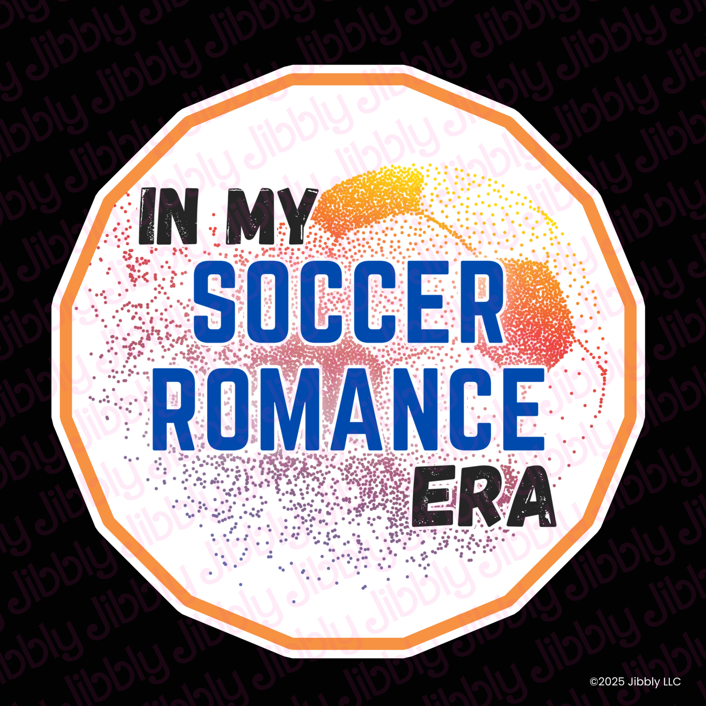 In My Soccer Romance Era Waterproof Vinyl Sticker