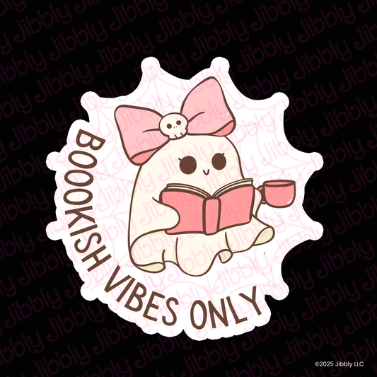 Boookish Vibes Only Waterproof Vinyl Sticker