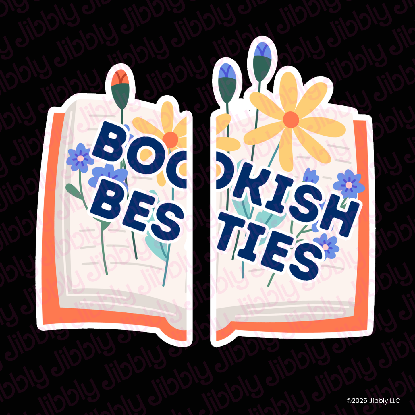 Bookish Besties 2-Piece Waterproof Vinyl Sticker Set