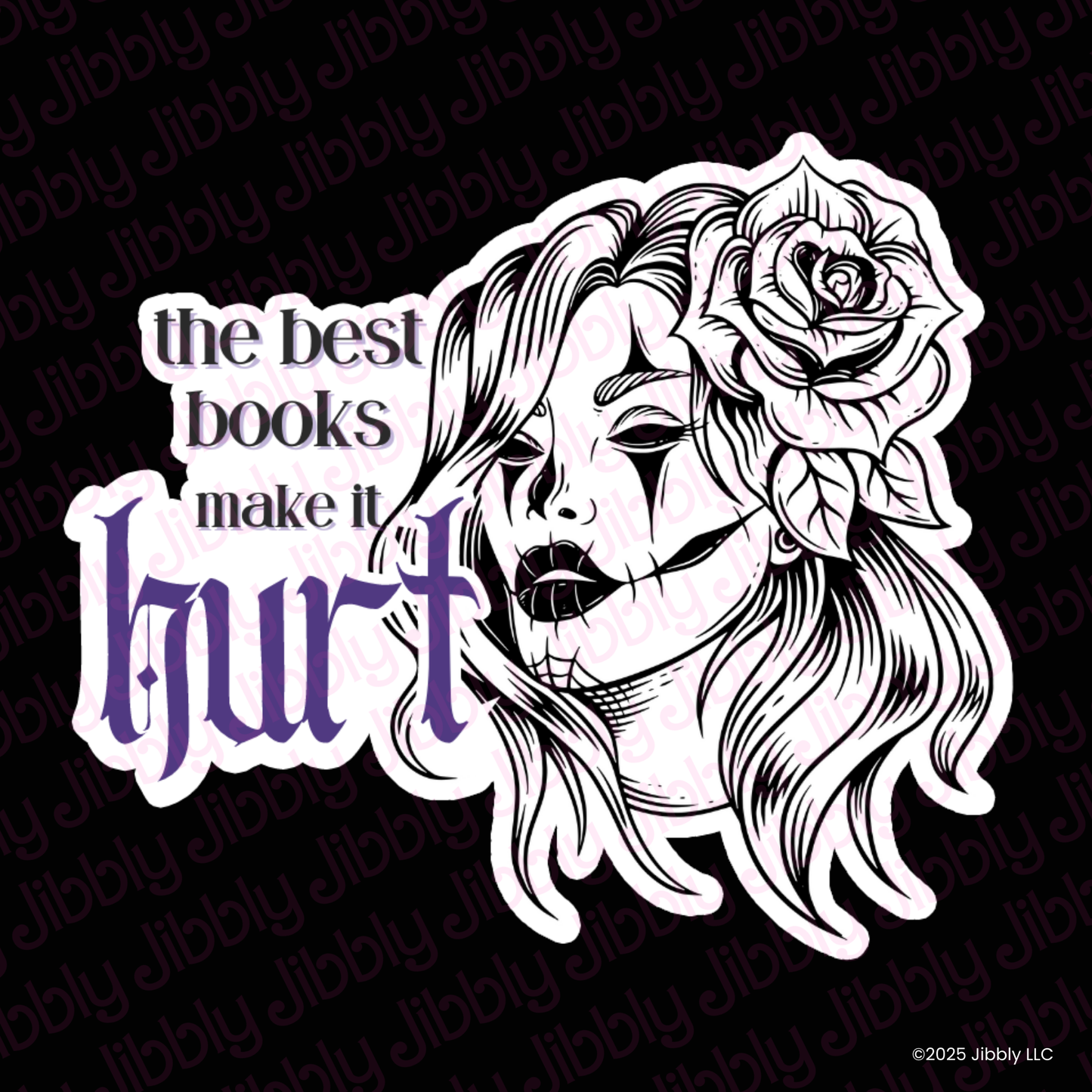 The Best Books Make it Hurt Waterproof Vinyl Sticker