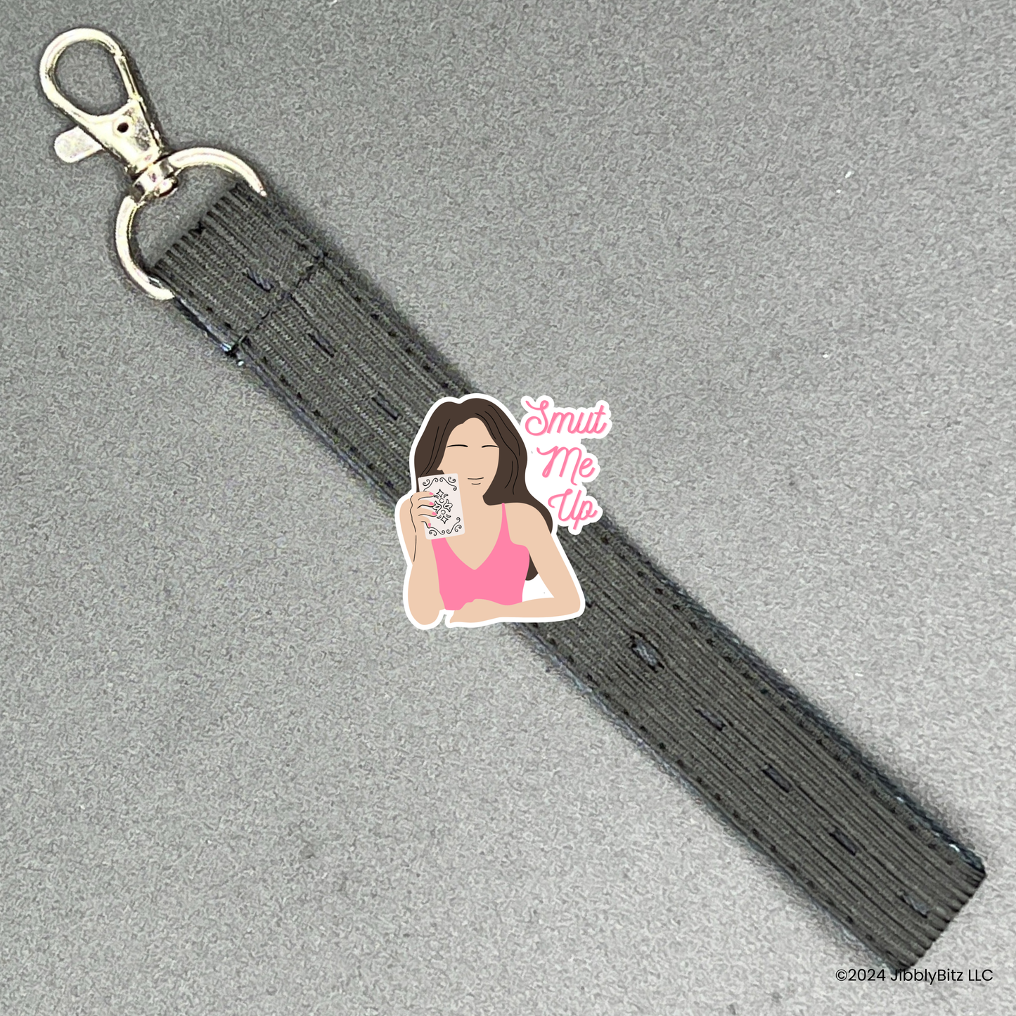 Bookish Gift - Romance Reader Bit Charm - Smut Me Up Dark Brown Hair Charm