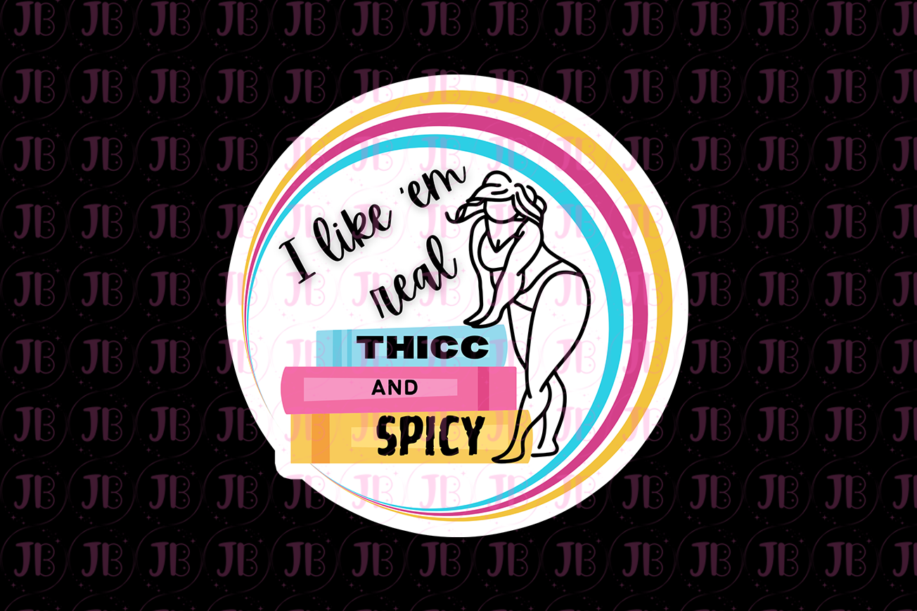Bookish Gift - Romance Reader Bit Charm - I Like 'Em Real Thicc and Spicy Charm