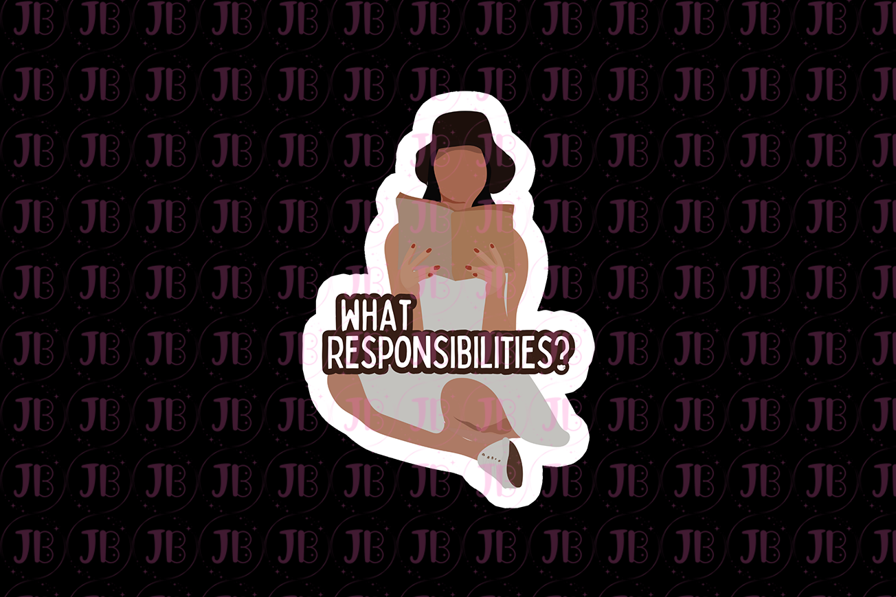 Bookish Gift - Romance Reader Bit Charm - What Responsibilities? Charm