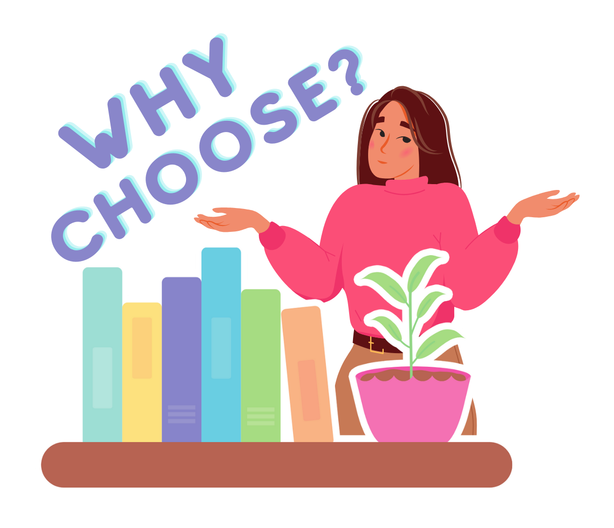 Bookish Gift - Romance Reader Sticker - Why Choose Sticker