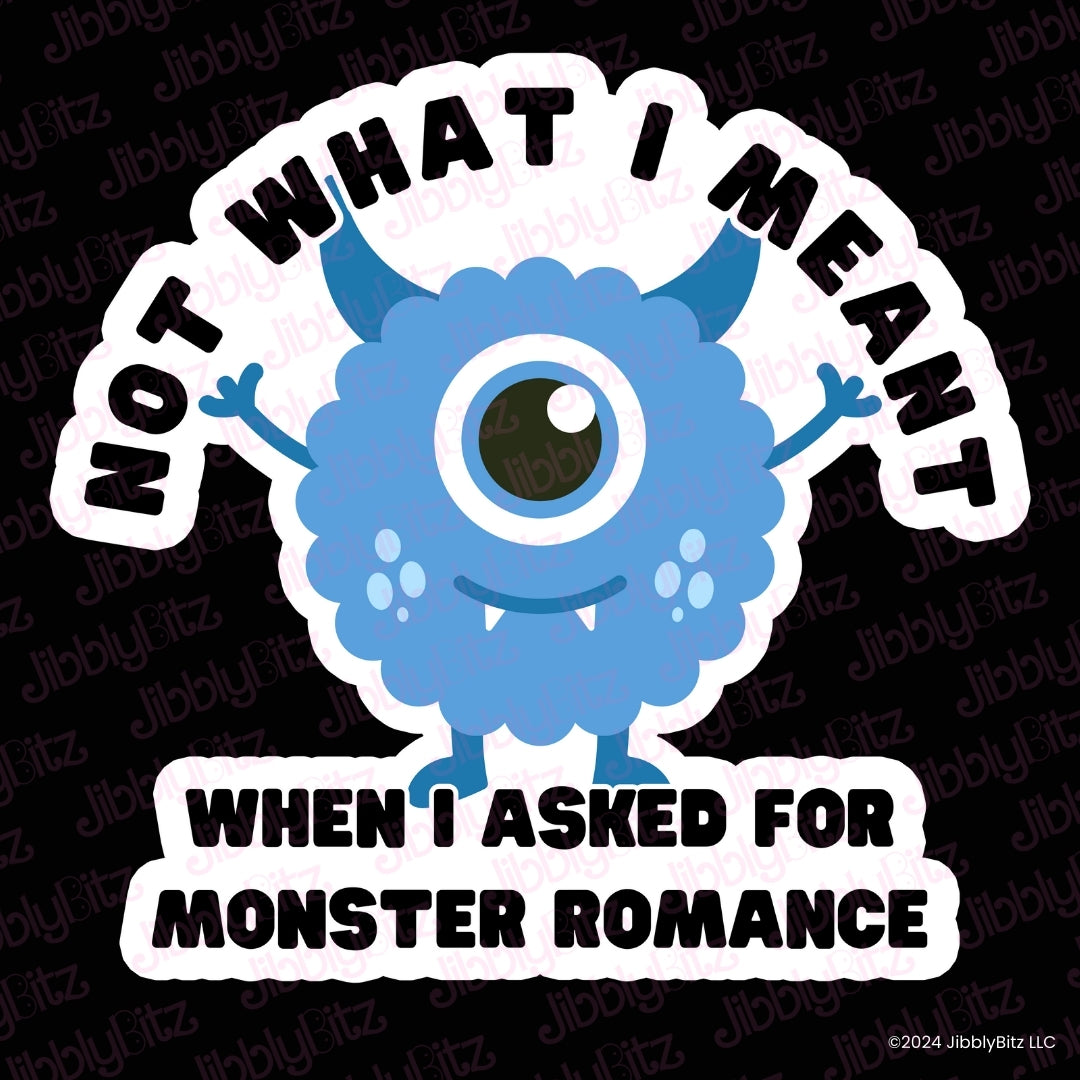 Bookish Gift - Romance Reader Bit Charm - Not What I Meant When I Asked for Monster Romance