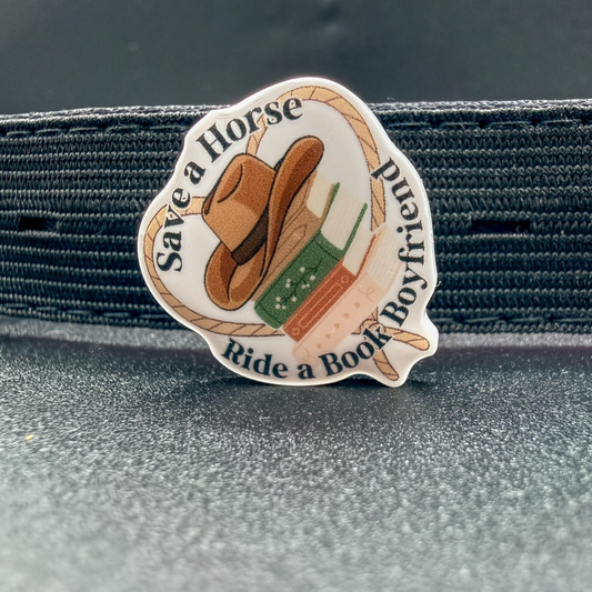Save A Horse Ride A Book Boyfriend | Bookish Gift | Romance Reader Collectable