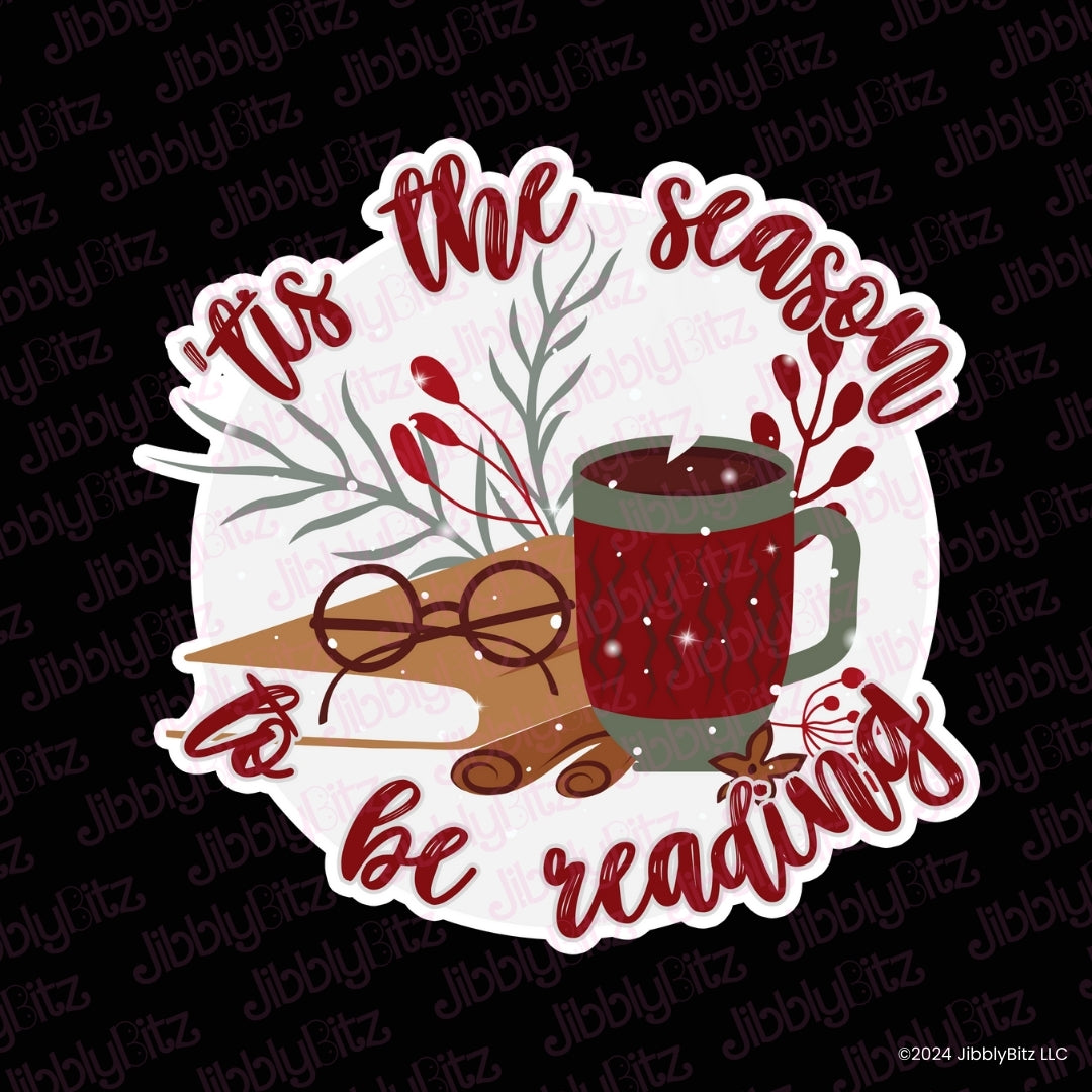 Bookish Gift - Romance Reader Bit Charm - Tis the Season to be Reading Charm