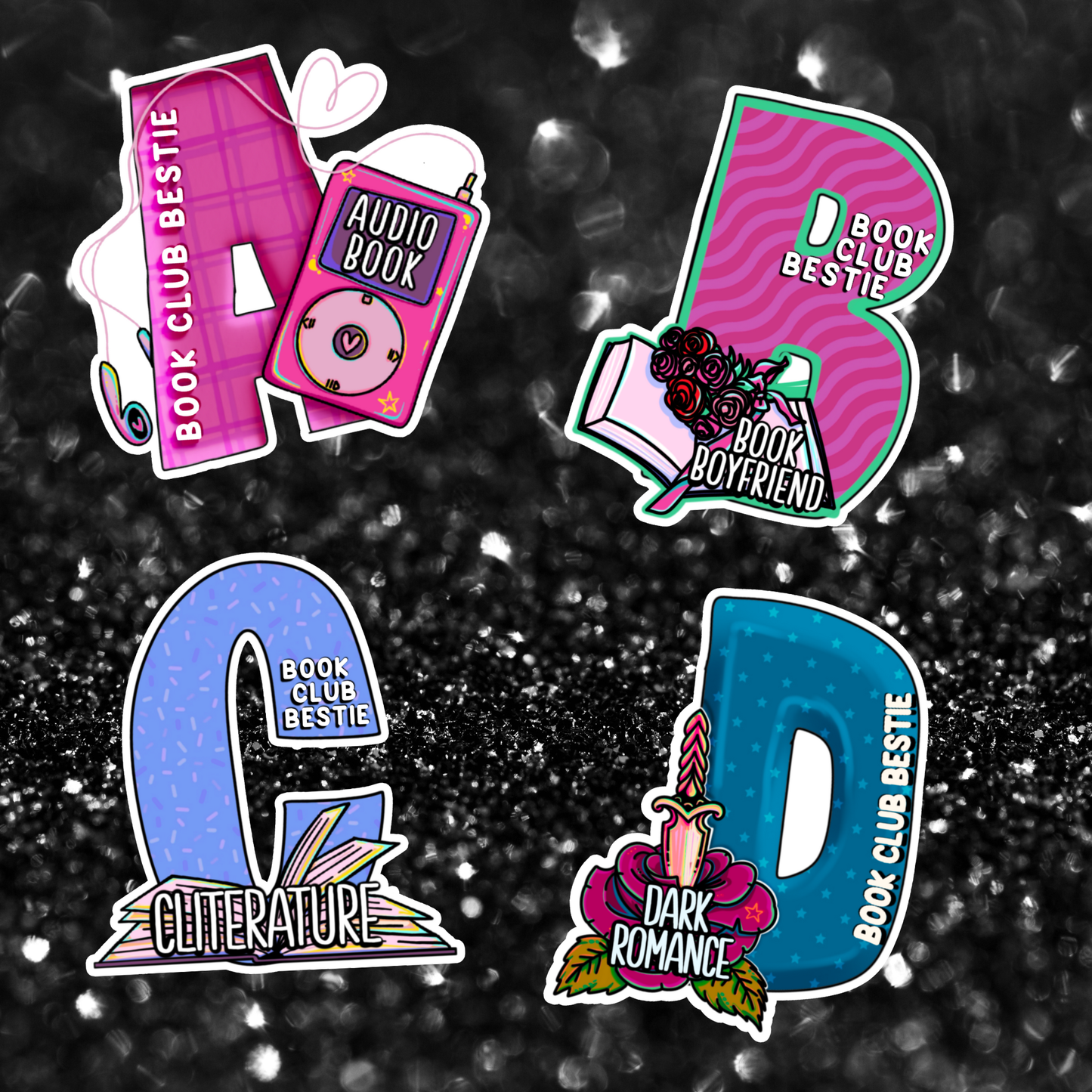 BOOK CLUB BESTIES Charms | Bookish Gift | Romance Reader Collectable