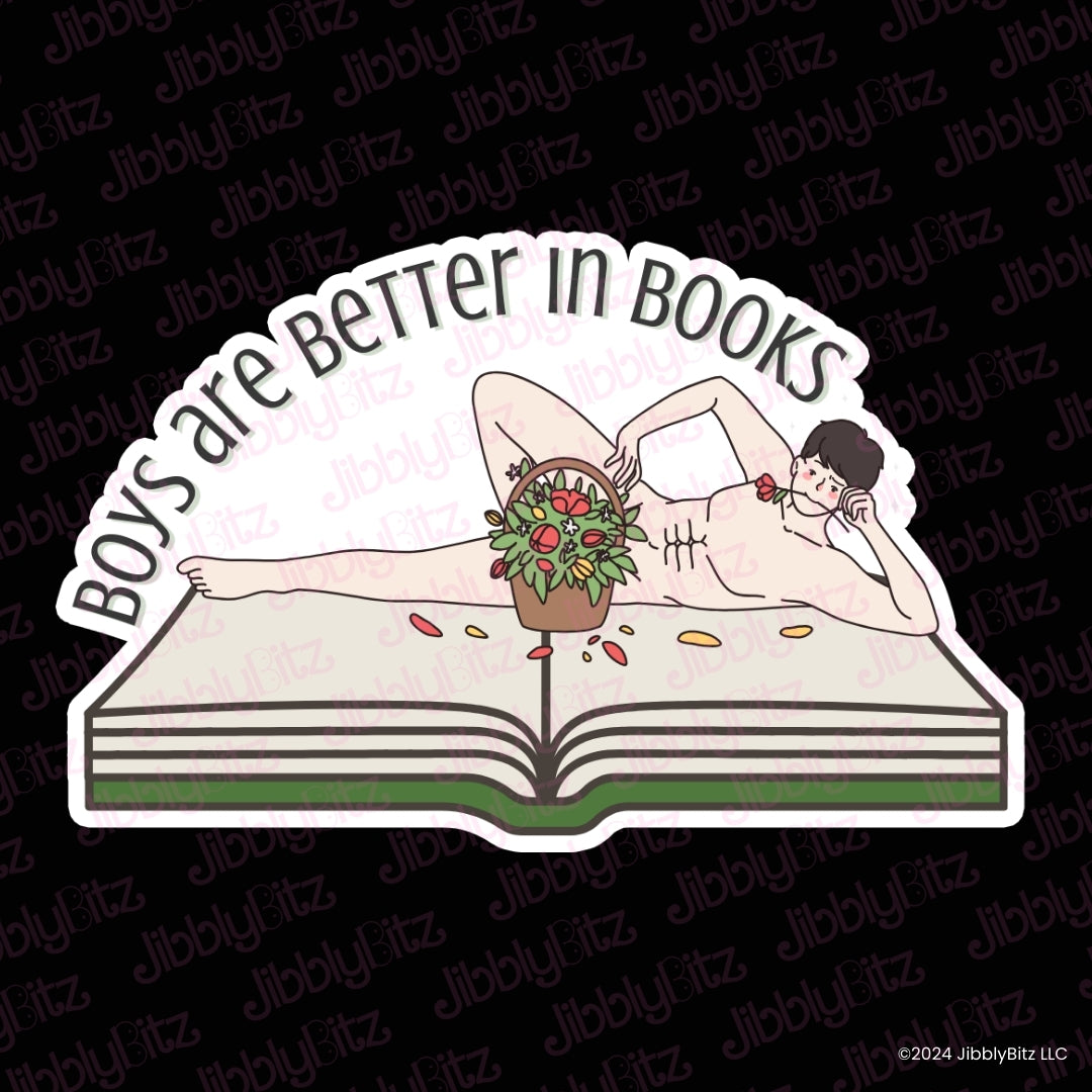 Boys Are Better in Books Charm