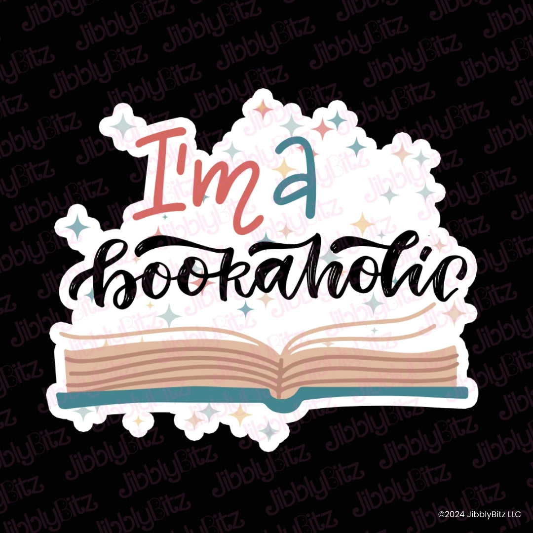 Bookish Gift - Romance Reader Bit Charm - I'm a Bookaholic Charm