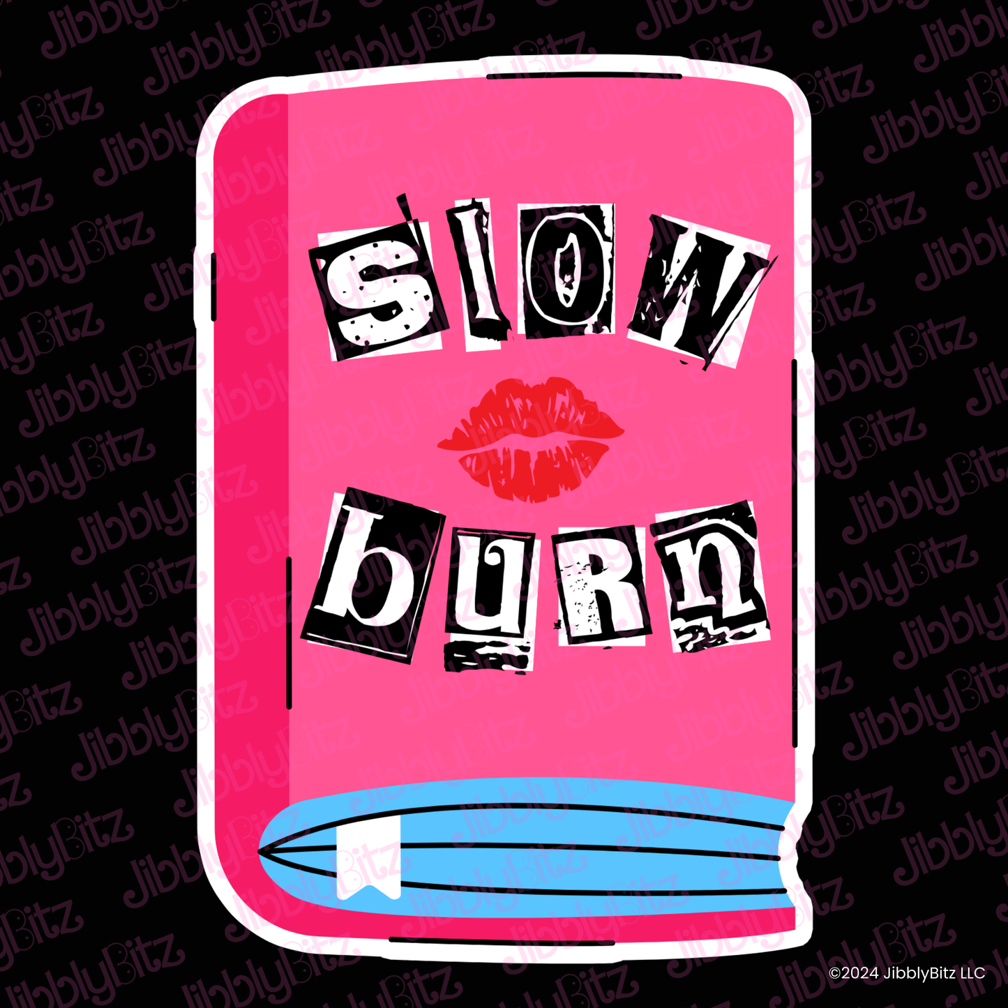 Bookish Gift - Romance Reader Sticker - Slow Burn Trope Sticker