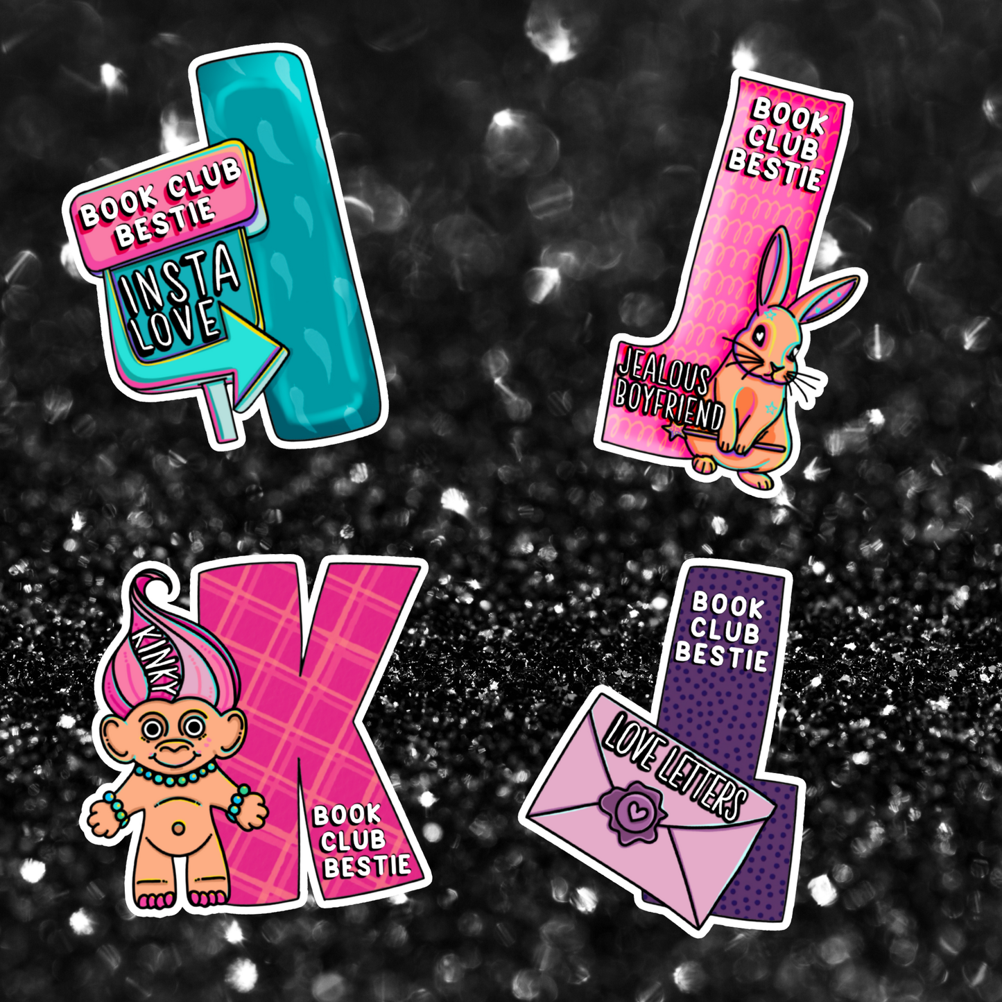 BOOK CLUB BESTIES Charms | Bookish Gift | Romance Reader Collectable