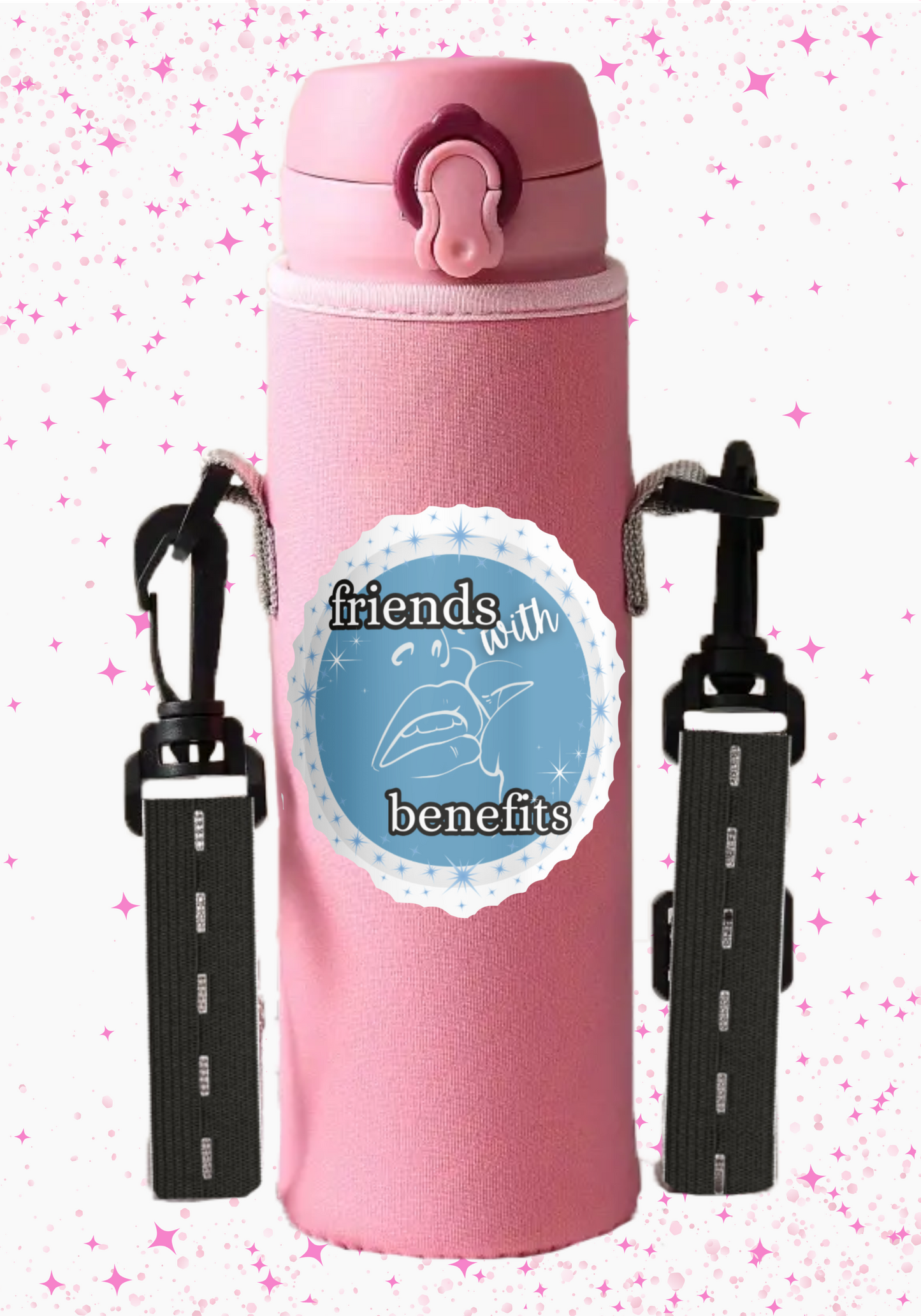 Charm Design Neoprene Drink Carrier with JBz Button Strap