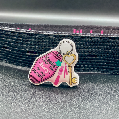 Books hold the key to my heart | Bookish Gift | Romance Reader Collectable