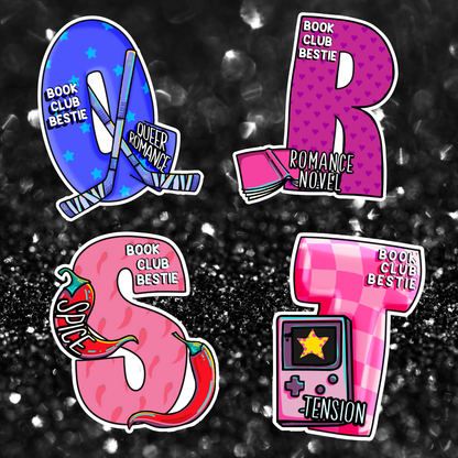 BOOK CLUB BESTIES Charms | Bookish Gift | Romance Reader Collectable