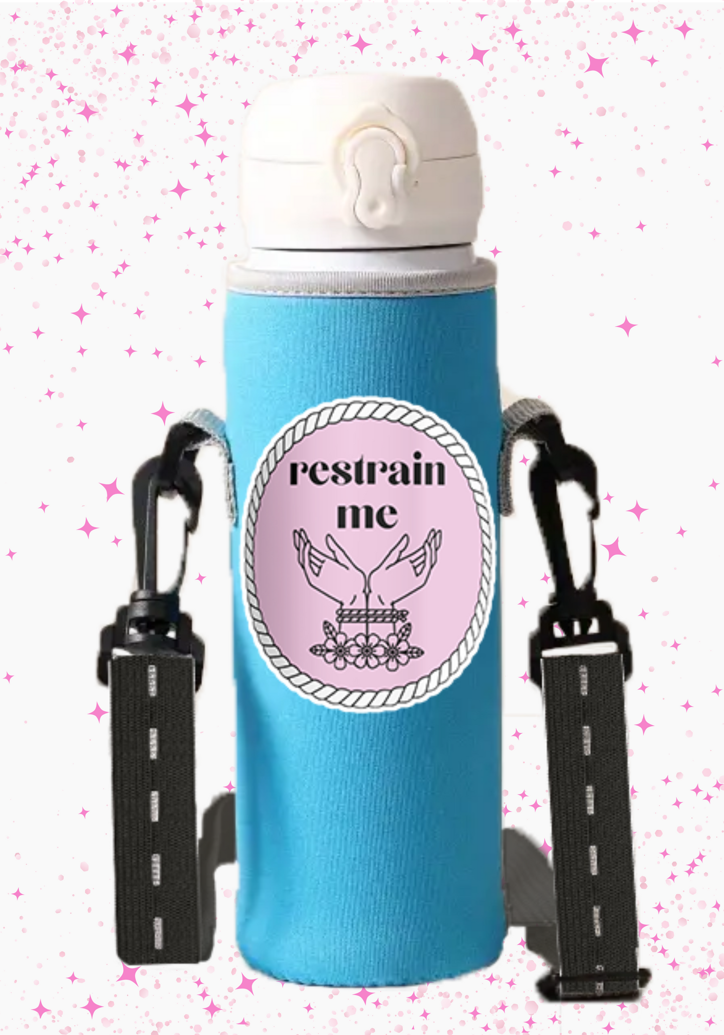 Charm Design Neoprene Drink Carrier with JBz Button Strap