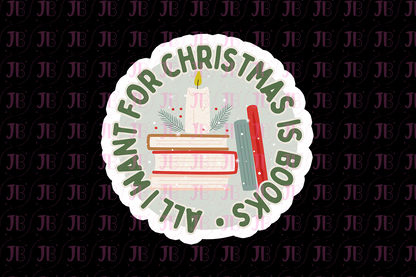 All I Want for Christmas is Books Charm