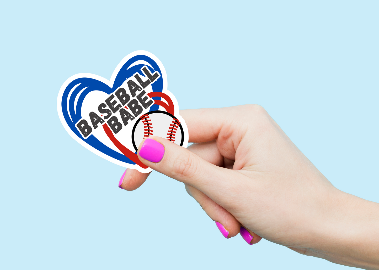 Bookish Gift - Romance Reader Sticker - Baseball Babe Weatherproof Vinyl Sticker