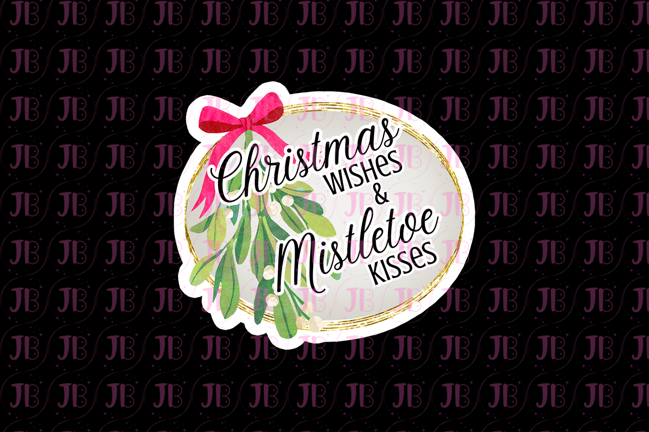 Christmas Wishes and Mistletoe Kisses Charm