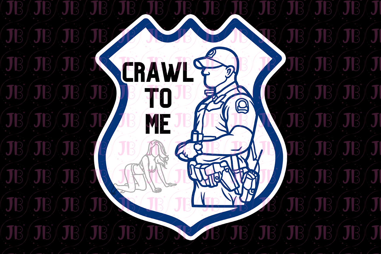 Crawl to Me Weatherproof Vinyl Sticker