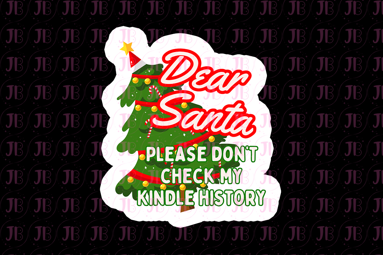 Dear Santa, Please Don't Check My Kindle History Charm