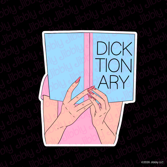 Dicktionary Weatherproof Vinyl Sticker | Bookish Gift | Romance Reader Collectable