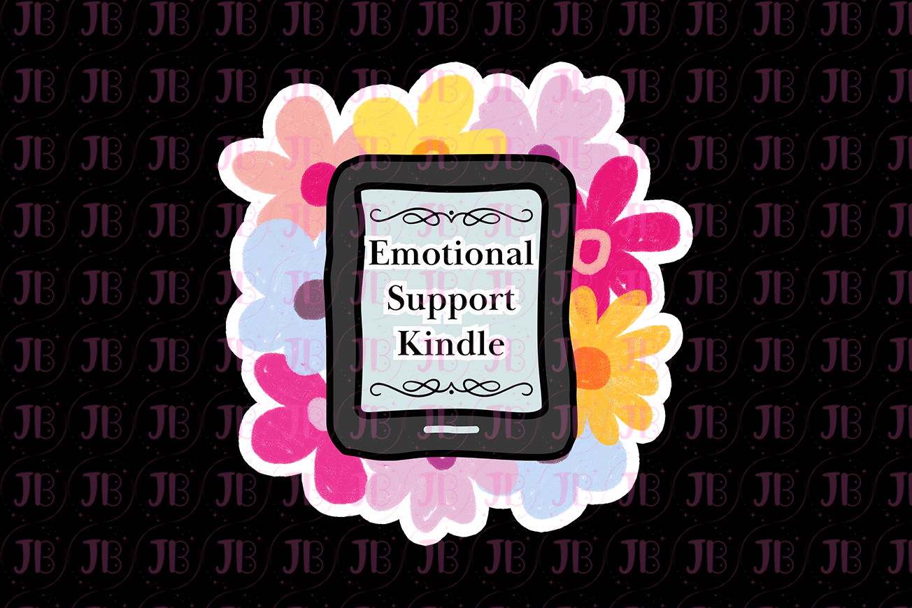 Bookish Gift - Romance Reader Bit Charm - Emotional Support Kindle Charm