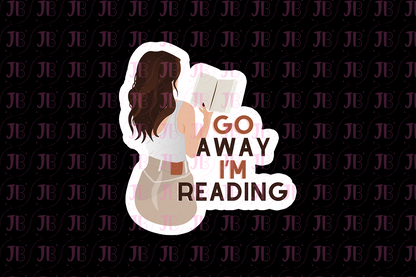 Bookish Gift - Romance Reader Bit Charm - Go Away I'm Reading Charm