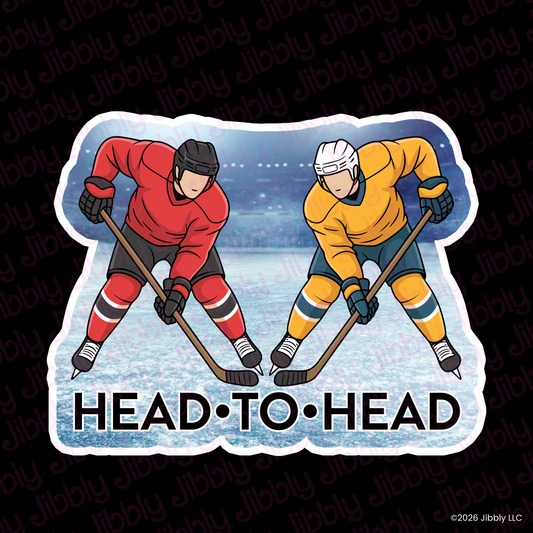 Head-to-Head Weatherproof Vinyl Sticker | Bookish Gift | Romance Reader Collectable