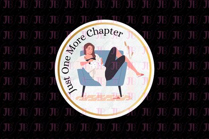 Just One More Chapter Weatherproof Vinyl Sticker