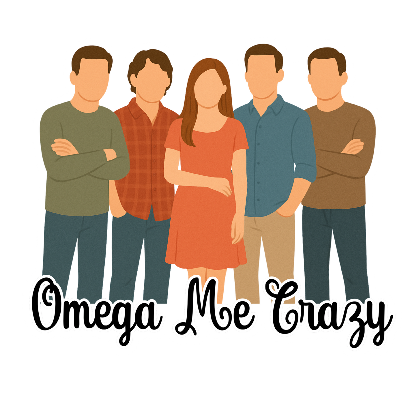 Omega Me Crazy Waterproof Vinyl Sticker
