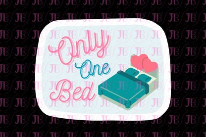 Bookish Gift - Romance Reader Bit Charm - Only One Bed Trope 1.0 Charm