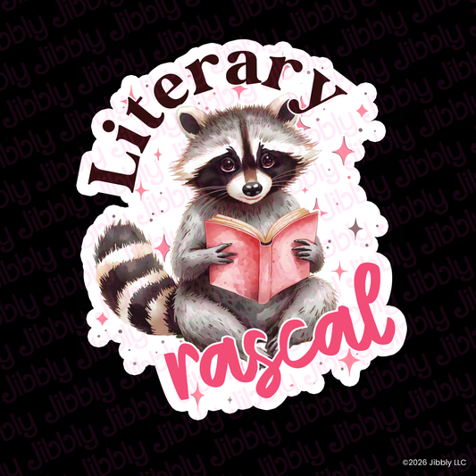 Literary Rascal Weatherproof Vinyl Sticker | Bookish Gift | Romance Reader Collectable