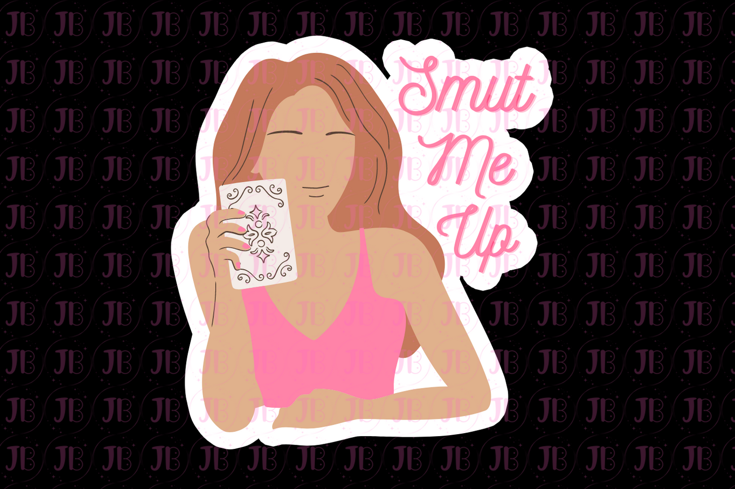 Smut Me Up Strawberry Blonde Weatherproof Vinyl Sticker