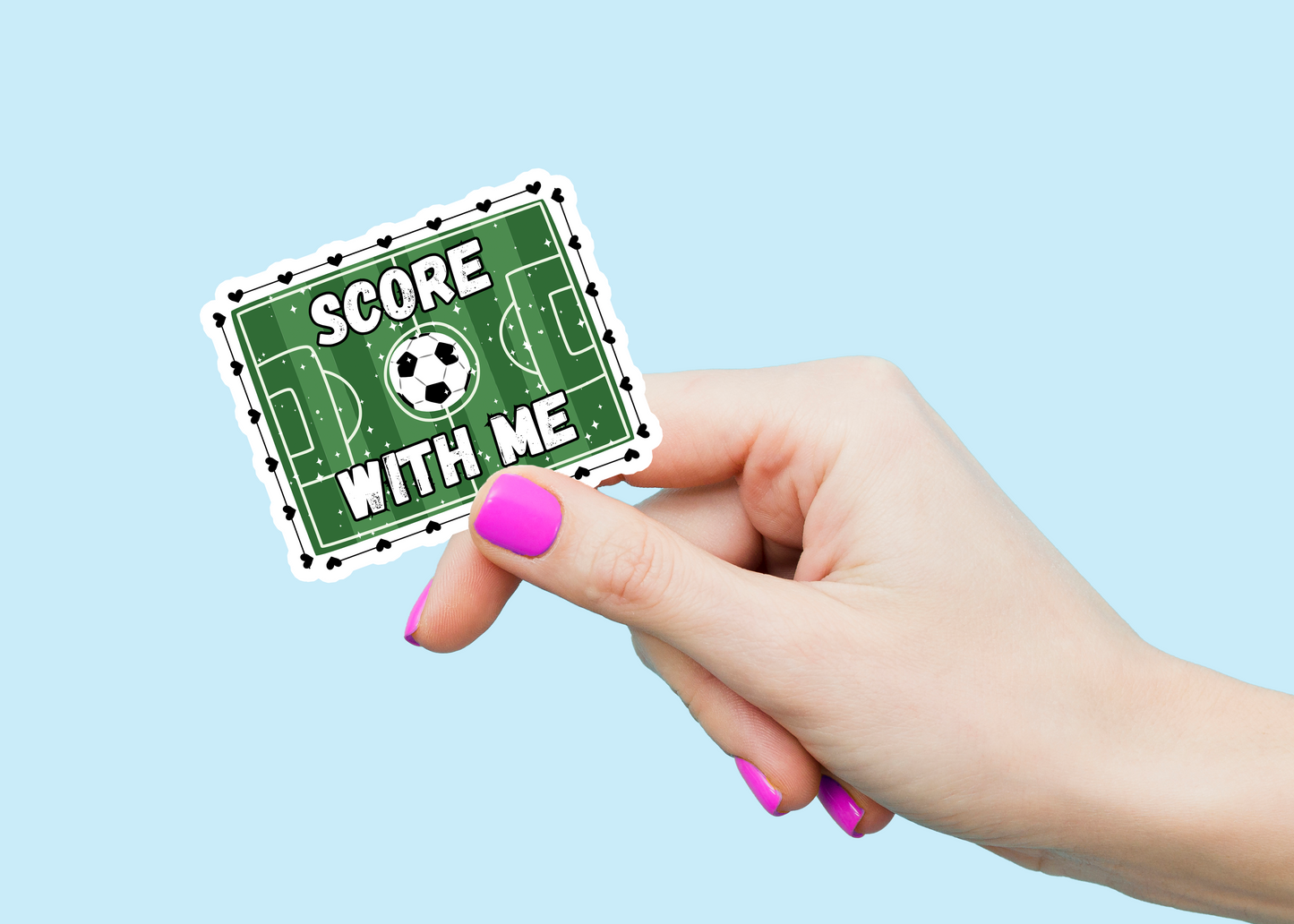 Score With Me Weatherproof Vinyl Sticker