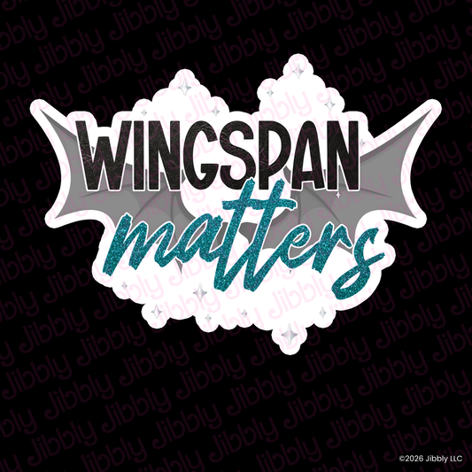 Wingspan Matters Weatherproof Vinyl Sticker | Bookish Gift | Romance Reader Collectable