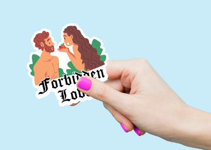 Bookish Gift - Romance Reader Sticker - Forbidden Love Trope Weatherproof Vinyl Sticker