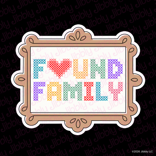 Found Family Weatherproof Vinyl Sticker | Bookish Gift | Romance Reader Collectable